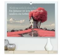 Ein Zuhause ist kein Winkelmaß, sondern ein Gefühl (hochwertiger Premium Wandkalender 2026 DIN A2 quer), Kunstdruck in Hochglanz: Eine Sammlung ... ungewöhnliche, fantasievolle Weise zeigen.