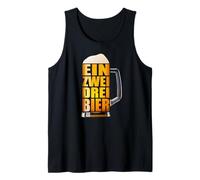 Ein Zwei DREI Bier. Taza de Cerveza Divertida y fácil Disfraz de Oktoberfest Camiseta sin Mangas