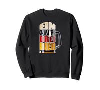 Ein Zwei DREI Bier. Taza de Cerveza Divertida y fácil Disfraz de Oktoberfest Sudadera