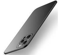 Einaily Funda ultrafina para iPhone 15, de policarbonato duro, mate, resistente a los golpes, antiarañazos, textura mate, delgada, color negro