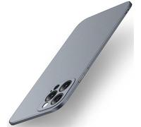 Einaily Funda ultrafina para iPhone 16 Pro Max Slim Case, mate de policarbonato duro para iPhone 16 Pro Max, a prueba de golpes, antiarañazos, textura mate, gris