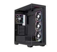 Torre PC Einarex PRISMA S700 RGB Black Cristal Templado ATX 9 Ventiladores Soporte 360mm