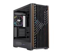 Einarex Pulse P800 RGB Caja de PC para Gaming, Soporte para 13 Ventiladores de 120mm, Refrigeración Líquida hasta 360mm, Panel Lateral de Vidrio (RGB Negro)