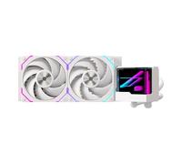EINAREX Vertex White 240 Refrigeración Líquida CPU AIO 240mm, 2 Ventiladores PWM RGB 120mm, Bomba 2800 RPM, Espejo Infinito, Intel LGA 1851/1700/1200/115x/20xx y AMD AM5/AM4