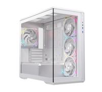 Einarex Zenith ZM800 RGB Caja de PC para Gaming, Soporte para 10 Ventiladores de 120mm, Refrigeración Líquida de 360mm (RGB Blanco)