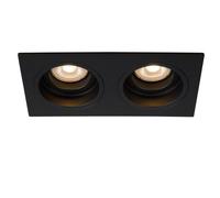 EinbauspotMetallSchwarzWohnzimmerSchlafzimmerGU10EinbauleuchteKüche