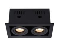 Einbaustrahler Aluminio Negro 2-flammig Malo GU10 Foco Empotrable dormitorio