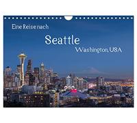 Eine Reise nach Seattle (Wandkalender 2026 DIN A4 quer), CALVENDO Monatskalender: Seattle, größte Stadt des Nordwestens der USA. Vielfältig, grün und industriell.