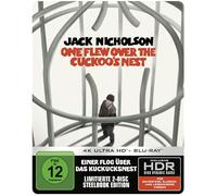 Einer flog über das Kuckucksnest (Limitiertes Steelbook, 4K-UHD+Blu-ray) [Alemania] [Blu-ray]