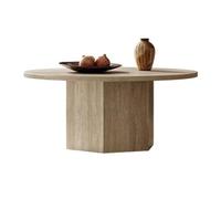 EINES Mesa de centro para el hogar, mesa de centro para sala de estar, departamento pequeño, mesa redonda para dormitorio, mesas auxiliares (100 cm)