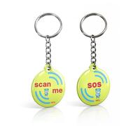 einfachsachen Colgante de contacto de emergencia para niños con NFC - Solución SOS discreta sin nombres ni datos visibles - Número de teléfono se puede guardar y cambiar en cualquier momento