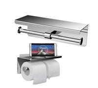 EINFAGOOD Portarrollos para Papel Higiénico, Porta Papel higiénico, toallero Doble de Acero Inoxidable (Portarrollos para Papel Higiénico 2 rollen Chrom)