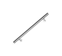 EINFEBEN Barandilla de acero inoxidable, pasamanos de escalera de pared para interior y exterior incl. soporte de pared y tapas de extremo, 80 cm