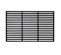 EINFEBEN Parrilla de hierro fundido esmaltada, rectangular, superficie de barbacoa, parrilla de hierro fundido, profesional para barbacoa de gas, barbacoa de carbón vegetal, 60 x 40 cm