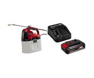 Einhell 3425220 Pulverizador presurizado con batería + Kit para principiantes que incluye Batería 2,5 Ah duración de carga 50 m+ Cargador Power X-Change