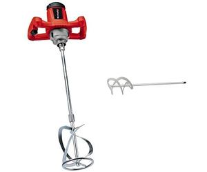 Einhell 4258545 Batidor de Pintura TC-MX Potencia 1200 w, 240 V, Rojo + kwb Mezclador de mortero de 90 mm