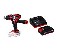 Einhell 4513926 TE-CD 18/48 Li-i-Solo - Atornillador de impacto inalámbrico + 4512040 Kit con Cargador batería de Repuesto, tiempo de carga: 30 Minutos