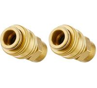 Einhell - Acoplamiento rápido (1/2" AG (accesorio para compresor, rosca exterior, latón resistente, para mangueras de aire comprimido) (Paquete de 2)