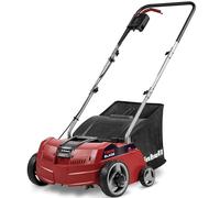 Einhell Escarificador-aireador eléctrico GC-SA 1231/1 (hasta 300m², 1200W, Potente Motor con Cierre en hileras, Bolsa colectora 28L de Volumen, Rodillo de Cuchillas + Rodillo de aireación)