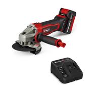 Einhell Amoladora angular con batería TE-AG 18/125-2 Li (1x 4,0 Ah) PXC (18V, 125mm diámetro de disco, 33mm profundidad de corte, protección de corte, sin disco de corte, incl. batería 4,0 Ah)