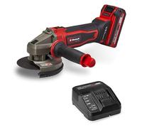 Einhell Amoladora angular con batería TE-AG 18/125-2 Li (1x 4,0 Ah) PXC (18V, 125mm diámetro de disco, 33mm profundidad de corte, protección de corte, sin disco de corte, incl. batería 4,0 Ah)