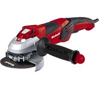 Einhell Amoladora angular TE AG 125 CE, 1100 W, diámetro 125 mm, electrónica constante, capó de protección, llave en mango adicional ajustable, sin disco de corte, Color Rojo/Negro, 125 x 140 x 440