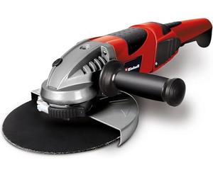 Einhell Amoladora eléctrica con cable - TE-AG 230/2000. 2000 W, 230 V, 8,7 Amperios, diámetro del disco 230 mm. Arranque suave, asidero giratorio, cubierta protectora.