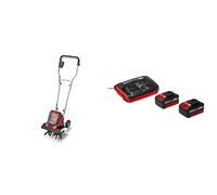 Einhell Aradora inalámbrica-GE-CR 30 Li Power X-Change-Iones de Litio de 36 V, Interruptor de Seguridad de 2 Puntos + Einhell Original Starter Kit 2 x 4 Ah Battery and Twincharger 18 V