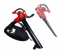 Einhell Aspirador de hojas eléctrico GC-EL 3000 E, 3000W, función de succión/soplado, sistema electrónico de velocidad, ventilador con rueda de aluminio, empuñadura adicional, bolsa colectora de 45L