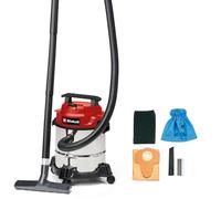 Einhell TC-VC 1812/1 S Aspirador húmedo/seco, Rojo, Negro, Plateado