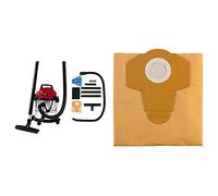 Einhell Aspirador en seco y húmedo TC-VC 1812 S + Einhell - Pack de 5 bolsas para aspiradoras (20 litros), color beige