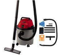 Einhell Aspirador en seco y húmedo TC-VC 1815 | 1250 W | 180 mbar | depósito plástico 15 l | Conexión de soplado | 4 ruedas | Incl. manguera aspiración, boquillas y filtro