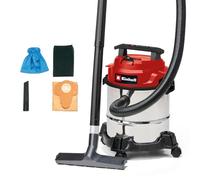 Einhell Aspiradora húmeda/Seca TC-VC 1812/1 S (1250 W, Potencia de succión: 180 mbar, 4 Ruedas, depósito de 12 L, Incluye Boquilla para hendiduras y Boquilla combinada, Filtro de Espuma y Bolsa