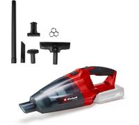Einhell Aspiradora Manual sin Cable, Iones de Litio, contenedor de Polvo de 540 ml, Incluye 3 boquillas, extensión, Soporte de Pared, Color Rojo, Sin Batería