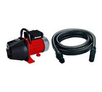 Einhell Bomba de agua de transvase eléctrica con cable - GT-E-WT-02 (230 V, 50 Hz, 600 W, capacidad de 3600 Litros hora + Manguera de aspiración, plástico, negro, 4 m