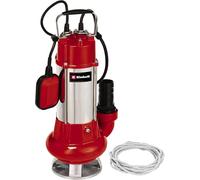 Einhell GC-DP 1340 G - Bomba de aguas sucias (1300 W, capacidad de 23.000 l/h, profundidad max. de inversión 5m, conexión de manguera 59.6mm, cuerpos extraños hasta 40 mm, incl. cable de 6 metros)