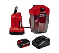 Einhell Bomba de drenaje de agua clara inalámbrica GE-SP 18 LL Li (1x4,0 Ah) PXC (Li-Ion, 18V, 4500 L/h máx., caja de batería flexible, encendido continuo, batería de 4,0 Ah y cargador rápido