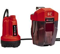 Einhell Bomba de drenaje para aguas claras inalámbrica GE-SP 18 Li-Solo Power X-Change (18 V, caudal 5000 L/h, profundidad de inmersión máx. 4 m) Se entrega sin batería ni cargador
