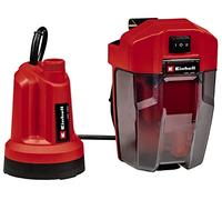 Einhell - Bomba de drenaje para aguas claras inalámbrica GE-SP 18 LL Li-Solo Power X-Change (18 V, succión plana hasta 1 mm, 108 W, 4500 L/h, 0,8 bar) sin batería ni cargador