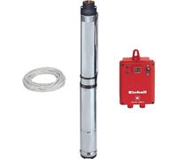 Einhell Bomba de pozo profundo GC-DW 1300 N (1300 W, 5.000 l/h de caudal máximo, 20 m de inmersión máxima, carcasa de acero inoxidable, rejilla de acero inoxidable, incl. 22 m de cable de drenaje)