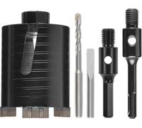 Einhell - Broca perforadora diamantada original de 68 mm de diámetro (segmentos, eliminación eficiente del polvo, adaptador, guía precisa, casquillo SDS-Plus)