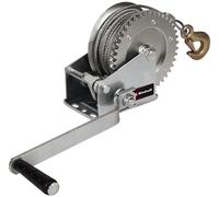 Einhell Cabestrante de cable manual TC-WI 800 (fuerza portante máx. 800 kg, cable de alambre de 20 metros, bloqueo de retorno, agarre antideslizante incl. gancho de seguridad y lengüeta de seguridad)