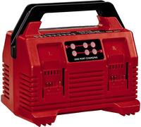 Original Einhell Power X-Quattrocharger 4A Power X-Change (Iones de Li, 18V, Carga simultánea de 2x2baterías, supervisión de batería, gestión de Carga Inteligente, indicador LED de 6 Estado)