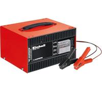 Einhell Cargador de baterías CC-BC 10 E (12 V, para baterías de 5-200 Ah, electrónica de carga, carcasa de chapa de acero, incl. cable de carga con pinzas para polos)