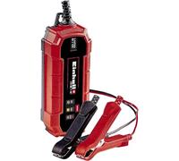 Einhell Cargador de baterías (con Control por microprocesador para los más Distintos Tipos de baterías, Entre Otros automóviles/Motos, Corriente de Carga máx. 1 Amperio), Rojo, Negro, 1 m