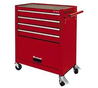 Einhell Carro de herramientas - TC-TW 100 - con sistema de bloqueo, 4 ruedas giratorias con 2 frenos de bloqueo, compartimento de almacenamiento con solapa