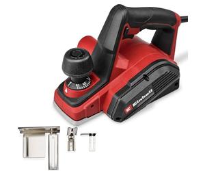 Einhell cepillo eléctrico TC-PL 800 (800W, 82 mm ancho de cepillado, hasta 2 mm de profundidad de cepillado, tope de profundidad de rebaje/tope paralelo, adaptador de aspiración, incl. 2 cuchillas HM)