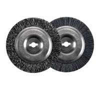 Einhell,Cepillos de repuesto de acero y nailon (accesorios para limpiador de juntas, 1 cepillo de acero, 1 cepillo de nailon)