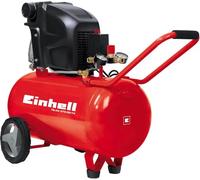 Einhell Compresor 1.800 W, 10 bar, depósito de 50 L, reductor de presión, válvula antirretorno/seguridad, duradero gracias a la lubricación con aceite, Color Rojo, 720 x 330 x 770