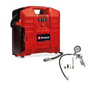 Einhell Compresor de maletín con batería TE-AC 36/8 Li OF Set-Solo Power X-Change (36 V, máx. 8 bar, sin aceite, potencia de aspiración 130 l/min, incl. set adaptador de 3 pz., sin batería)